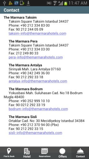 The Marmara Hotels截图2