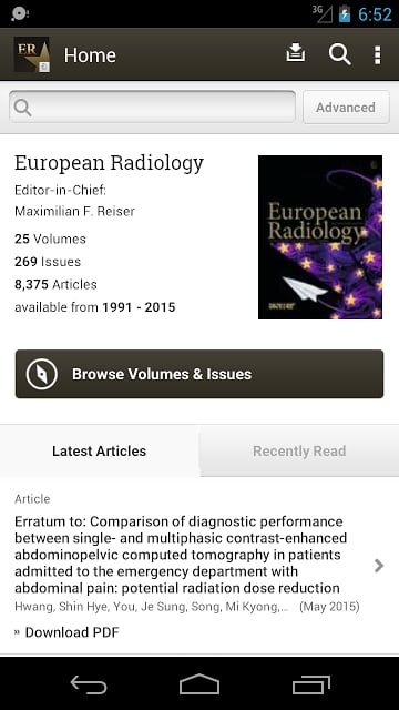 European Radiology截图1