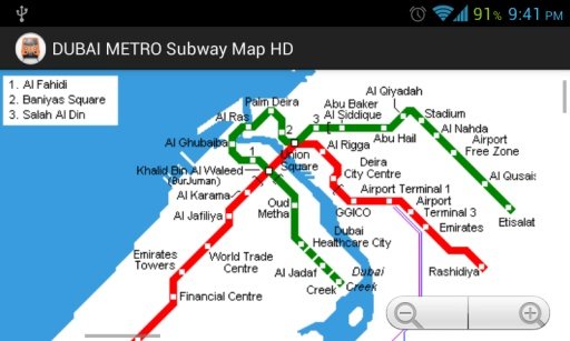 DUBAI METRO Subway Map HD截图2