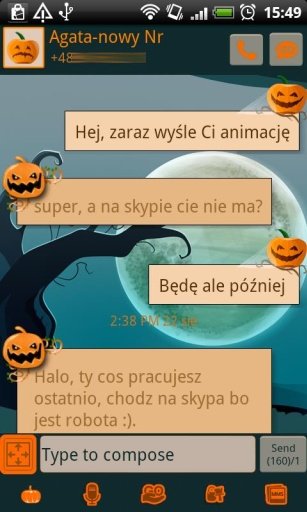 GO SMS Happy Halloween Theme截图8