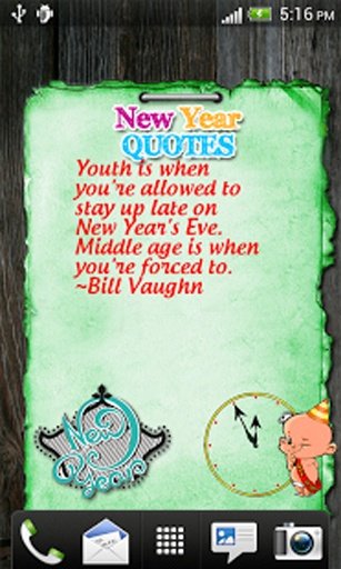New Year Quotes Live WallPaper截图11