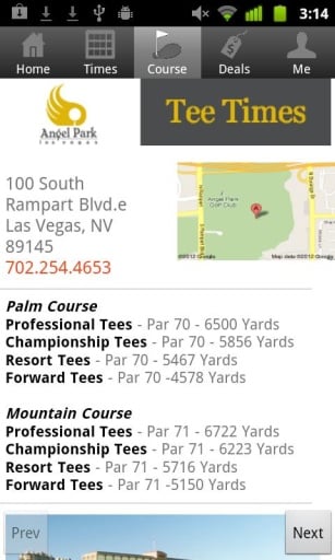 Angel Park Golf Club Tee Times截图2