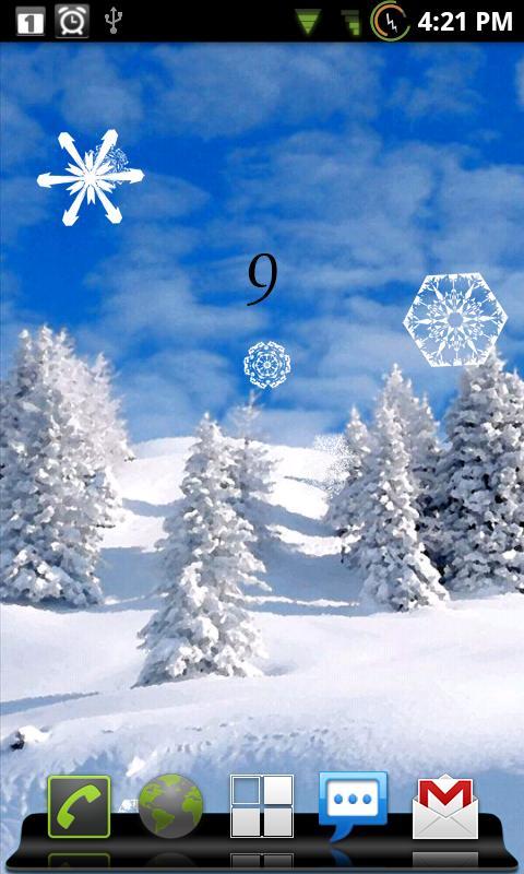 Snowflakes Interactive LWP截图3