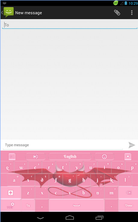 GO Keyboard Pink Devil截图1