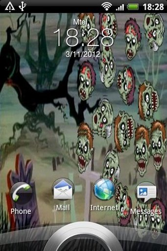 Zombie Heads Live Wallpaper截图1