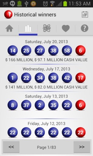 Powerball Lottery Board截图3