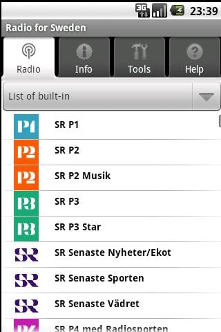 Radio for Sweden (free app)截图4