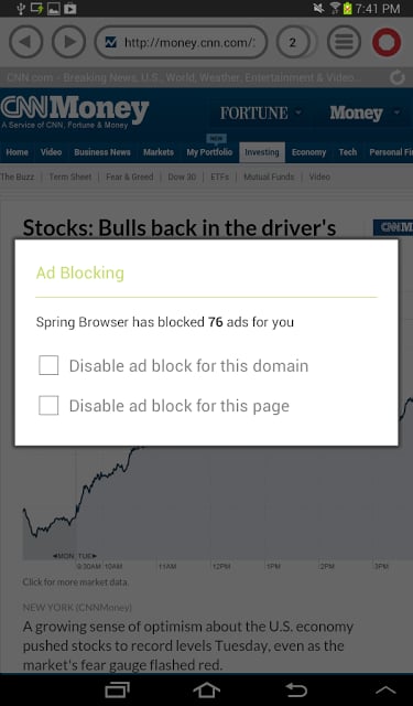 Spring Ad Blocking Browser截图2