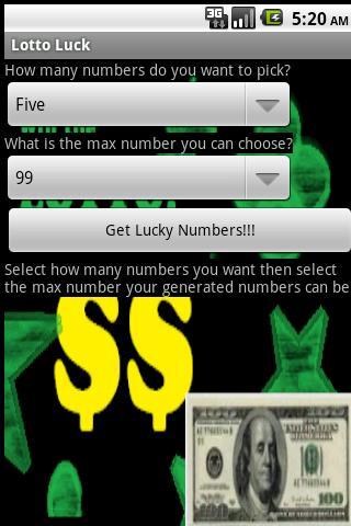 Lotto Lucky Numbers截图2