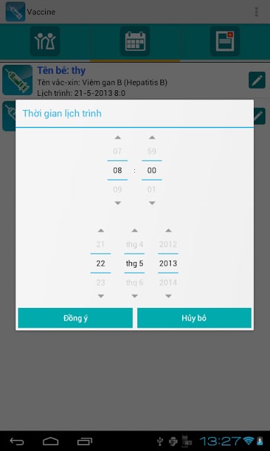 Quản l&yacute; lịch ti&ecirc;m chủng截图1