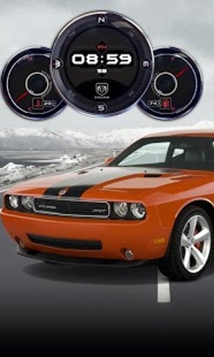 Dodge Challenger SR Clock LWP截图3