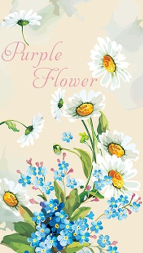 Purple Flower Live Wallpaper截图6