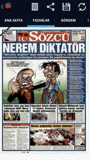 S&ouml;zc&uuml; Gazetesi Droid截图1