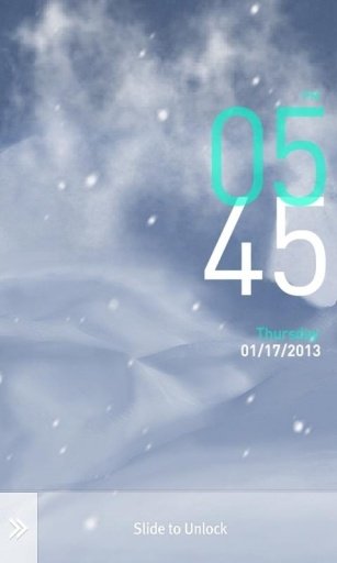 Tia Lock Theme Sky_SnowFlurries截图4