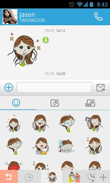 GO短信加强版MissMay表情贴图截图3