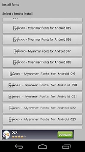Myanmar Fonts for Android截图4