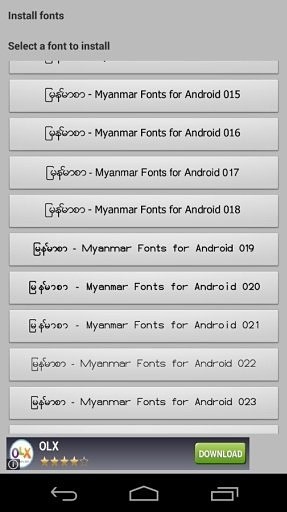 Myanmar Fonts for Android截图5