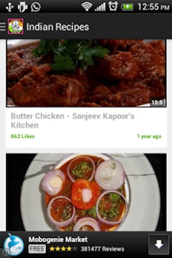 Indian Recipe food Videos Free截图1