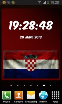 Croatia Digital Clock截图