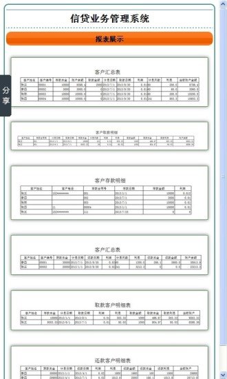 信贷业务管理系统截图1