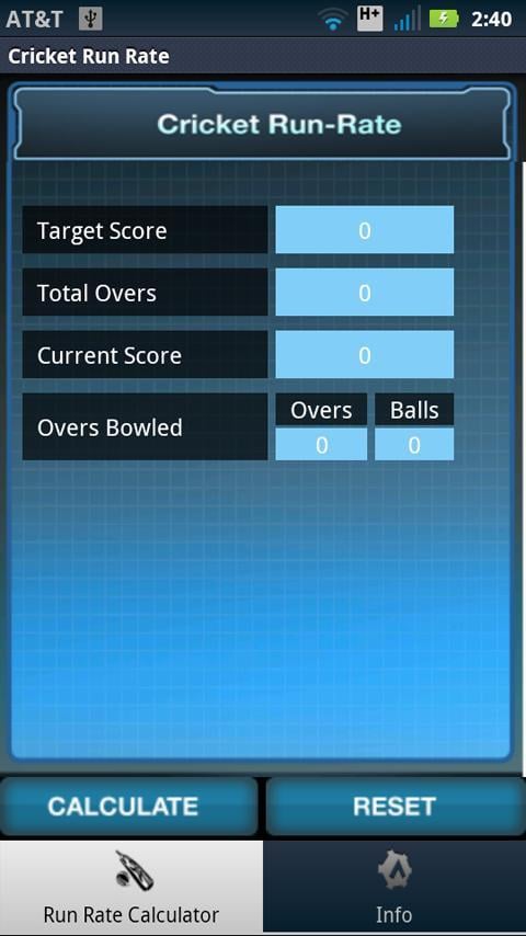 Cricket Run Rate Calculator截图2