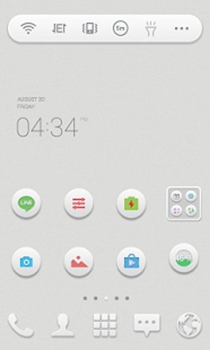 Simple Color Piece Dodol Theme截图2