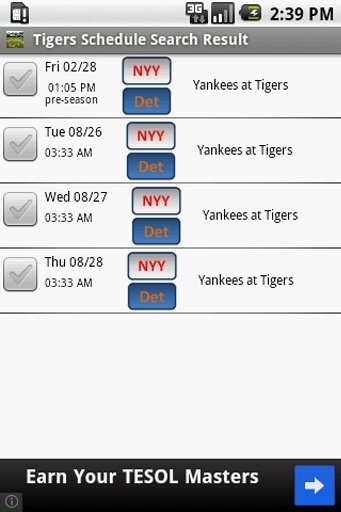 Detroit Baseball Schedule截图3