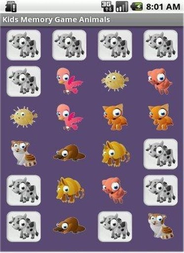 Kids Memory Game Animals截图1