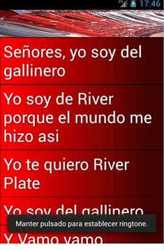 Ringtones Hinchada River Plate截图