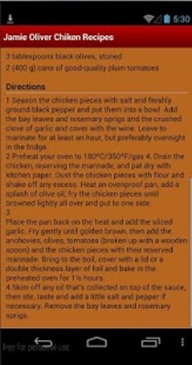 Jamie Oliver Chicken Recipes截图1