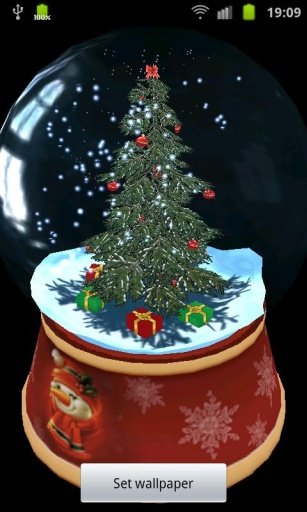 Snow Globe 3D Live Wallpaper截图5