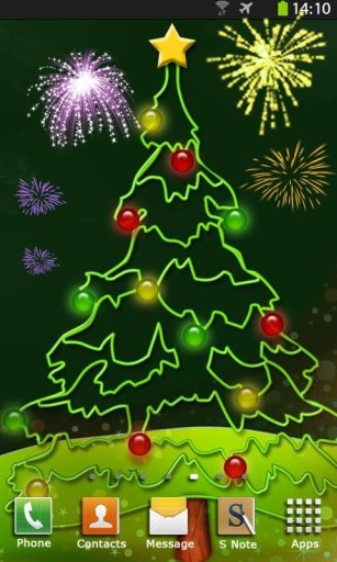 Christmas Fireworks Wallpaper截图5