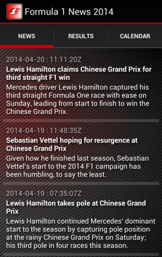 Formula 1 News 2014截图2