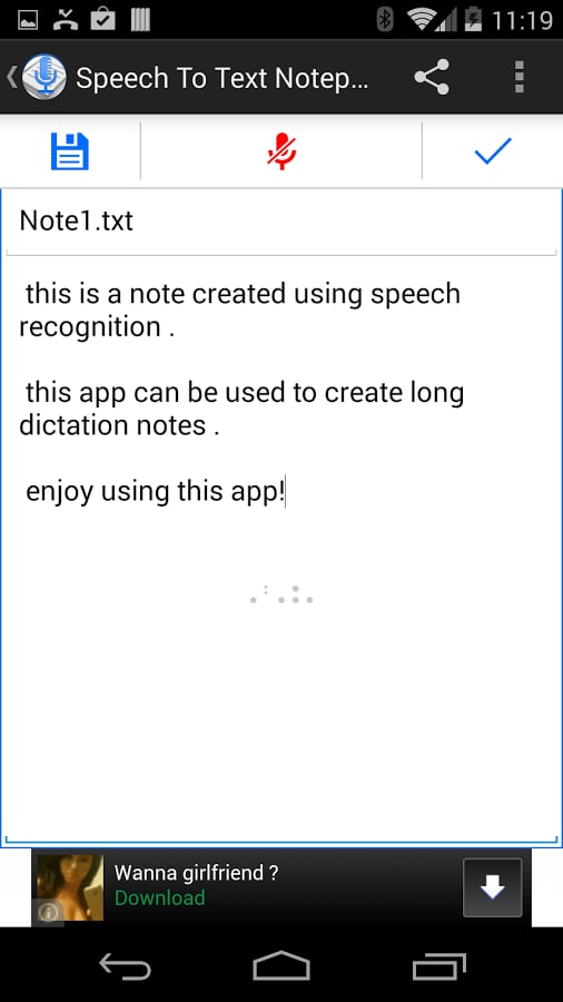 Speech To Text Notepad截图1