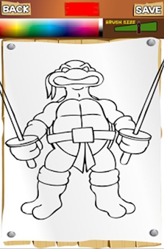 Ninja Coloring Pages Turtles截图1