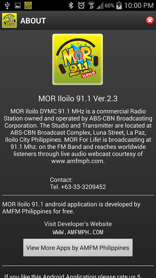 MOR Iloilo 91.1 MHz截图2