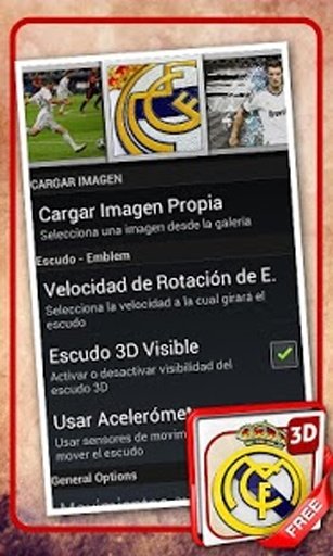 Real Madrid 3D Live Wallpaper截图1