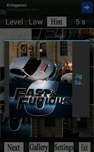 Fast And Furious 6 Puzzle截图2