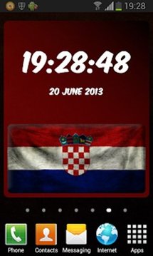 Croatia Digital Clock截图