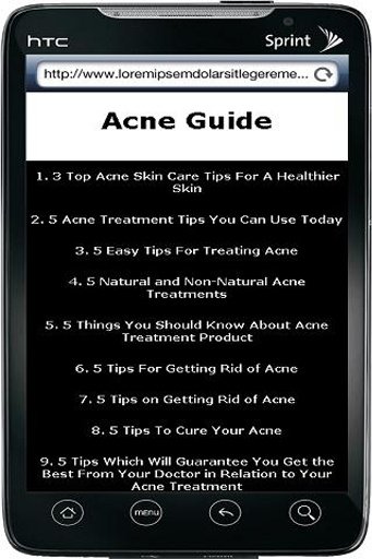 Acne Treatment Product Guide截图2