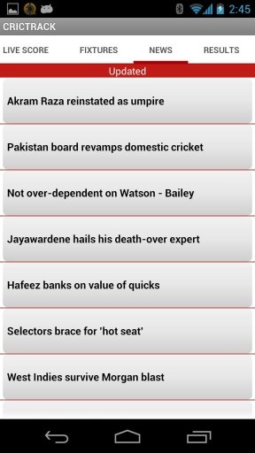 CricTrack Live Cricket Updates截图1