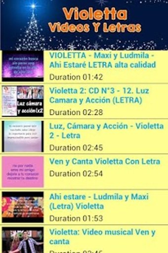 Violetta videos y letras截图2