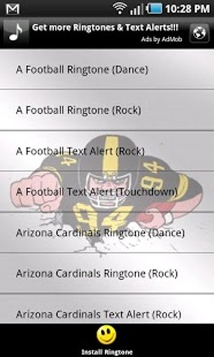 Pro Football Texts &amp; Ringtones截图2