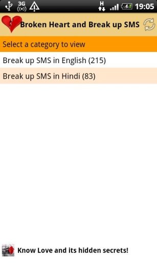 Broken Heart and Break up SMS截图5