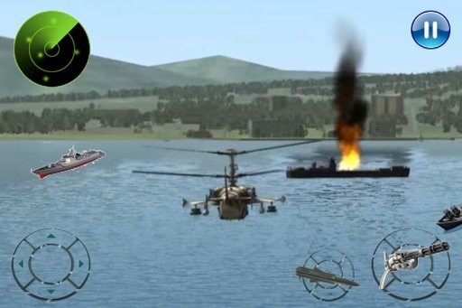 GunShip Helicopter War截图2