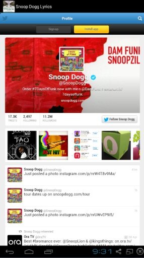 Snoop Dogg Lyrics截图3