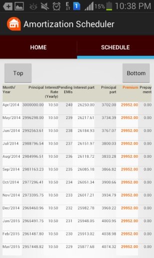 Amortization Scheduler截图2