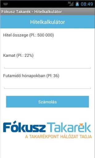 F&oacute;kusz Takar&eacute;k - Kalkul&aacute;tor截图5