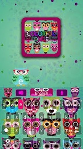 Owls Colorful Go Keyboard截图6