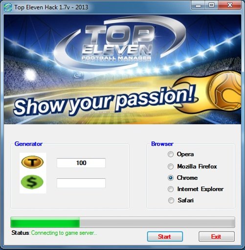 Cheats Top Eleven Footbal 2013截图1